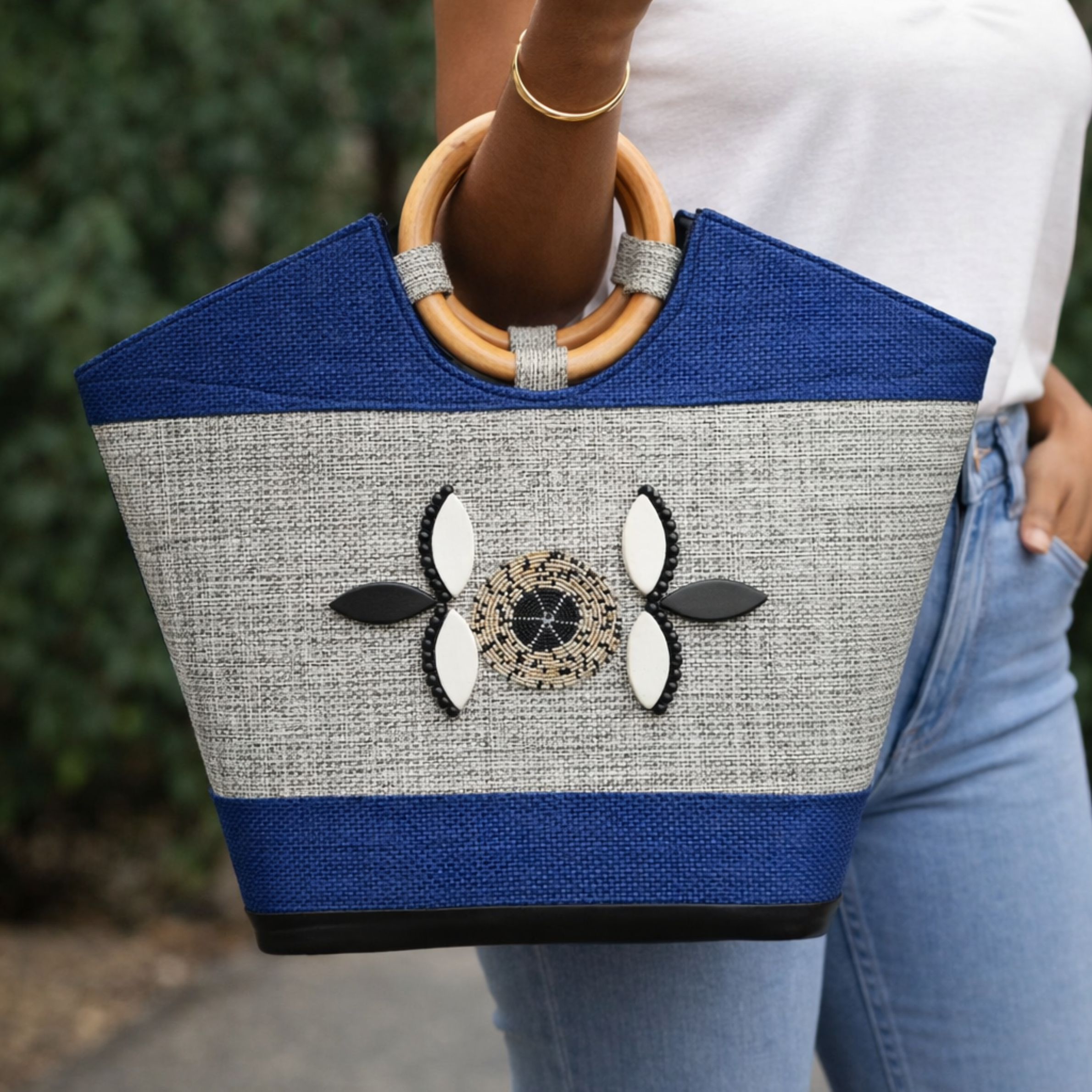 Nyota Woodframe Tote